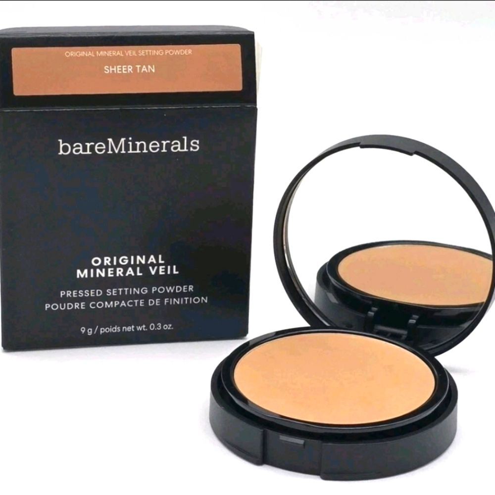 bareMinerals Original Mineral Veil Pressed Setting Powder Sheer Tan New in Box